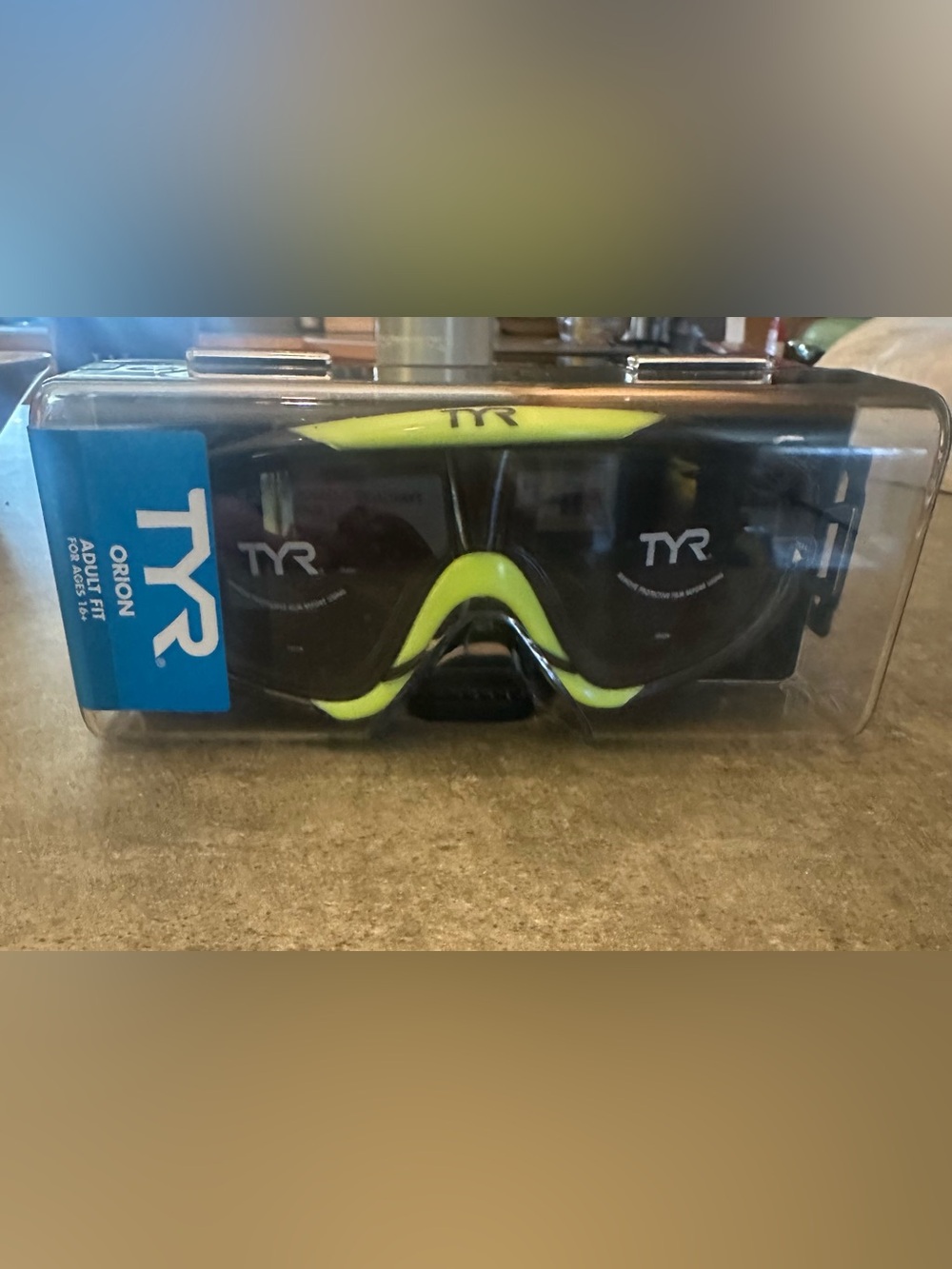 TYR Adult Protective Anti-Fog Swim Goggles NEW in Sealed Case